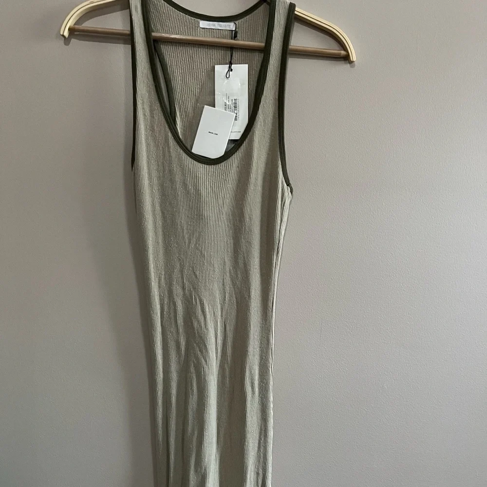 John Elliott Silk Rib Midi Dress